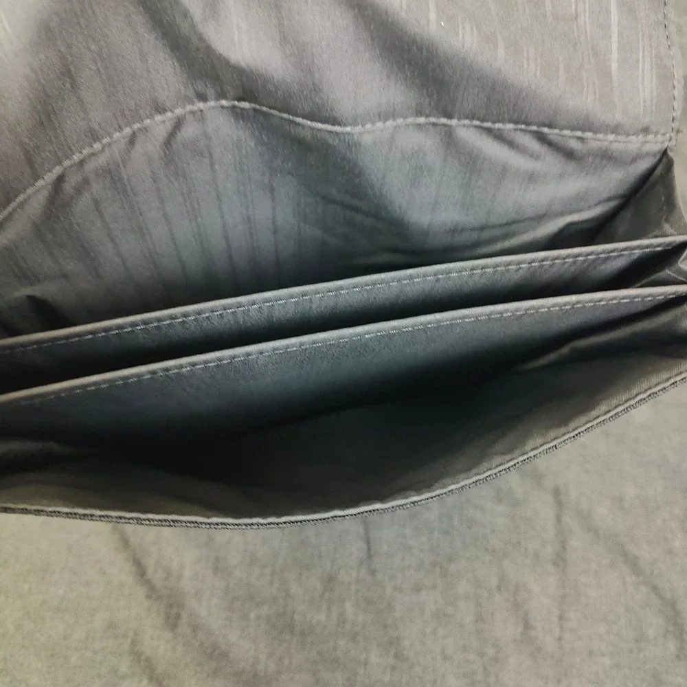 Tumi‎ Unisex Laptop Bag Gray Accordion Flap Professional Travel Business 12948